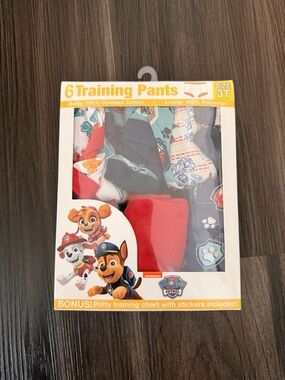 Paw Patrol 6-Pack Training Pants in Red, Blue, White